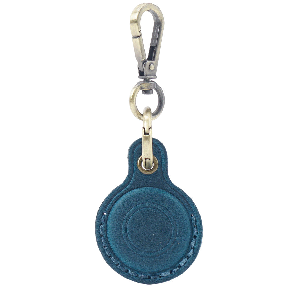 Wholesale Anti-lost Protective Case Cowhide Tracker Leather Keychain